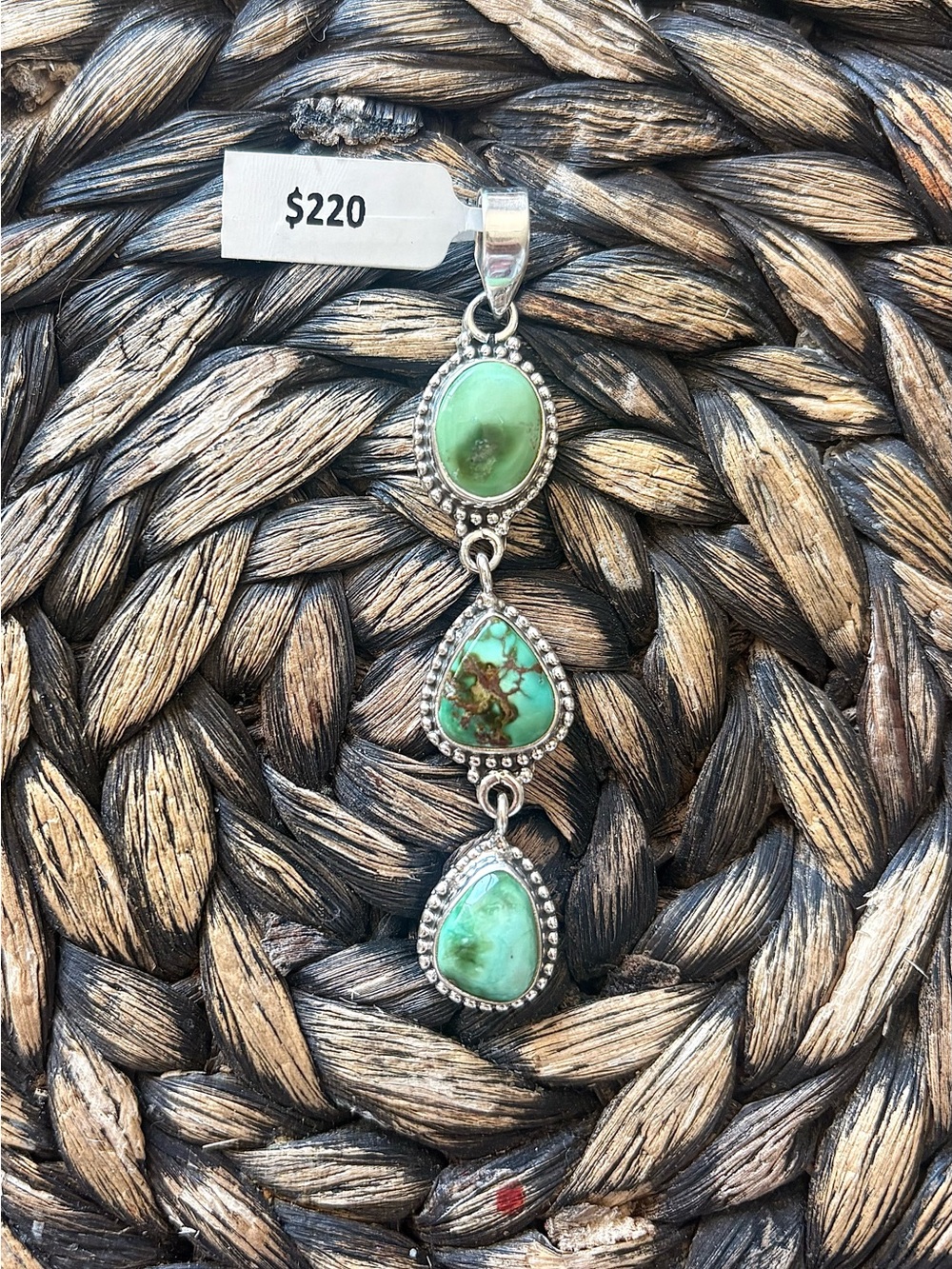 3 stone Sonoran Mountain pendant